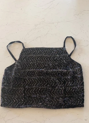 Beaded crop top , marque: Topshop, état: Neuf sans étiquette, taille: L / 40 / 12, 5,00 €, 5,95 € Protection acheteurs incluse
