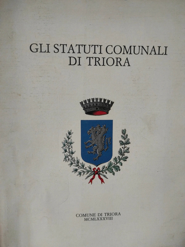 Lorenzo lanteri gli statuti comunali di Triora l12 Lorenzo lanteri gli statuti comunali di Triora l12