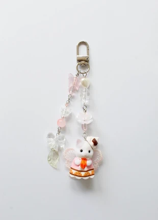 Porte clé fait main : Sylvanian Families chat rose et orange, marke: Fait Main, zustand: Neu, mit Etikett, 15,00 €, 16,45 € inklusive Vinted-Käuferschutz