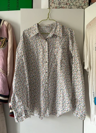 Vintage floral cotton shirt, brand: Vintage, condition: Good, size: M / 10, £5.00, £5.95 includes Buyer Protection