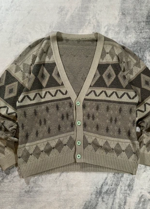 Gilet cardigan motifs vintage géométrique made in France beige taupe M unisexe, marque: Vintage Dressing, état: Très bon état, taille: M, 34,99 €, 37,44 € Protection acheteurs (Pro) incluse