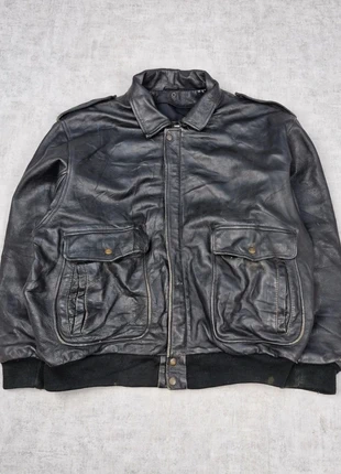 Bombers En Cuir KonelyCuir Noir Lether Jacket Perfecto veste Aviateur, marke: Vintage Dressing, zustand: Sehr gut, größe: XXL, 89,90 €, 95,10 € beinhaltet Vinted-Käuferschutz Pro