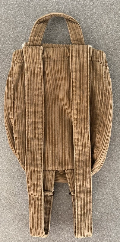 Sac à dos enfant velours marron / mouton Tito - photo numéro 4