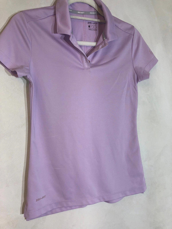 Nike Dri Fit Golf Polo Top  Purple 1