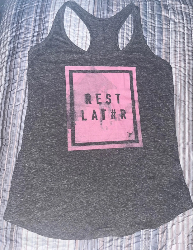Workout tank tops from Old Navy size S “Rest Later” 1