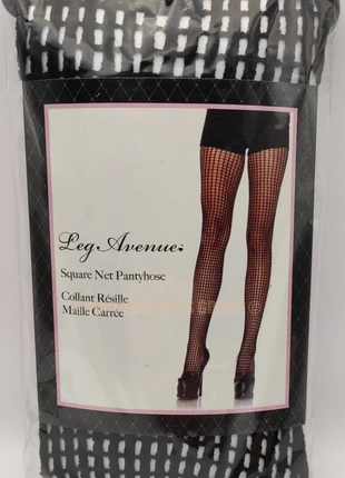 Collants résille à maille carrée, moderne et tendance – Taille unique, marke: Leg Avenue, zustand: Neu, mit Etikett, größe: Einheitsgröße, 11,90 €, 13,20 € beinhaltet Vinted-Käuferschutz Pro