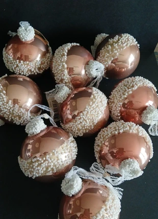 Lot de 9 boules en verres, marque: chrismas decorations, état: Très bon état, 6,00 €, 7,00 € Protection acheteurs incluse