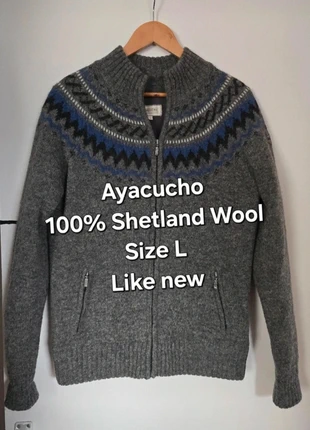Ayacucho 100% Shetland Wool mens jacket Size L, brand: Ayacucho, condition: Very good, size: L, £60.00, £63.70 includes Buyer Protection