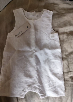 Combinaison en lin blanc taille 6mois marque monoprix, marke: Bout'chou, zustand: Neu, mit Etikett, größe: 3-6 Monate / 62, 10,00 €, 11,20 € inklusive Vinted-Käuferschutz