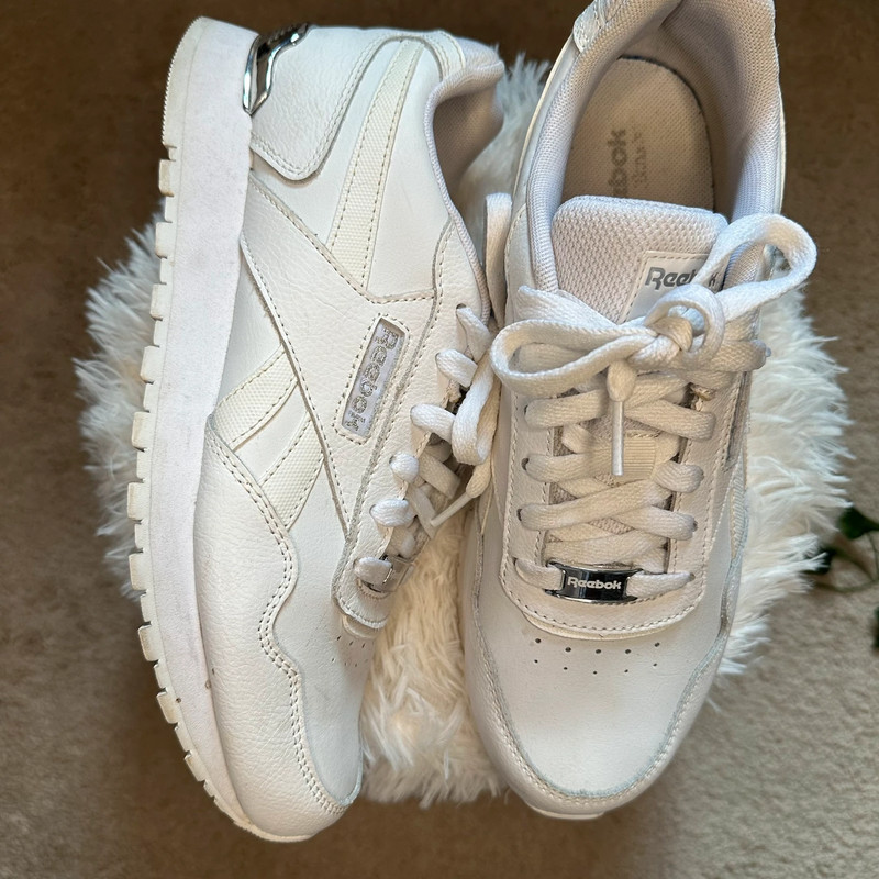 Reebok Classic Harman Run Women s Shoes White Silver Metallic dv3856 Vinted