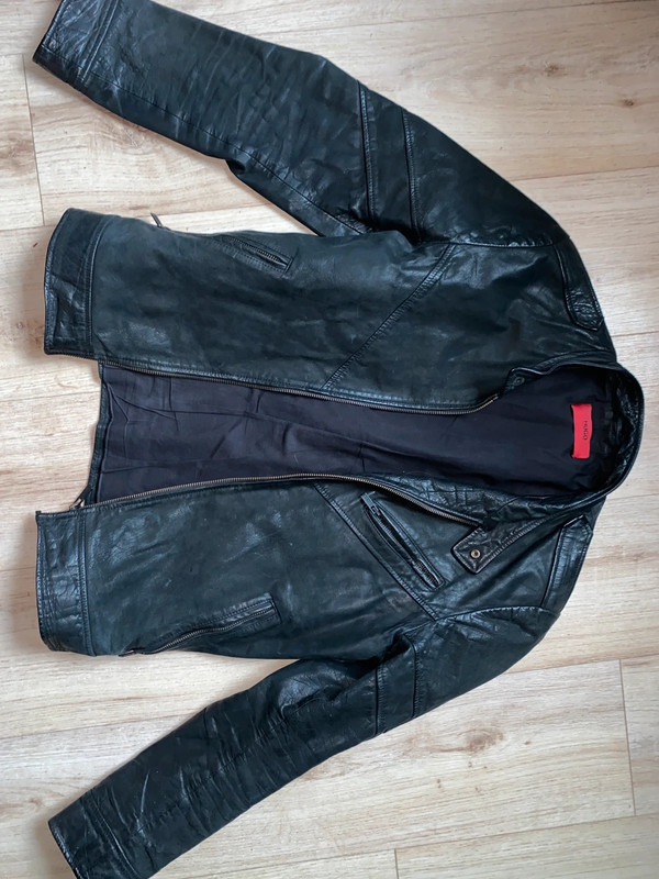 Hugo boss leather jacket 2