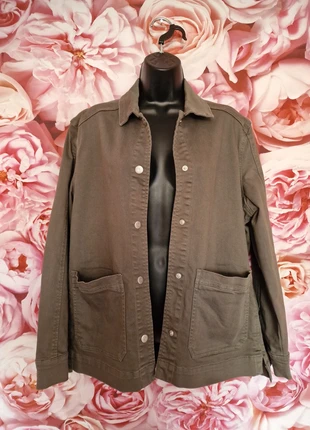 Flash Woman Olive Green Denim Jacket Size L, brand: Flash Woman, condition: Very good, size: L / 12, £10.00, £11.20 includes Buyer Protection