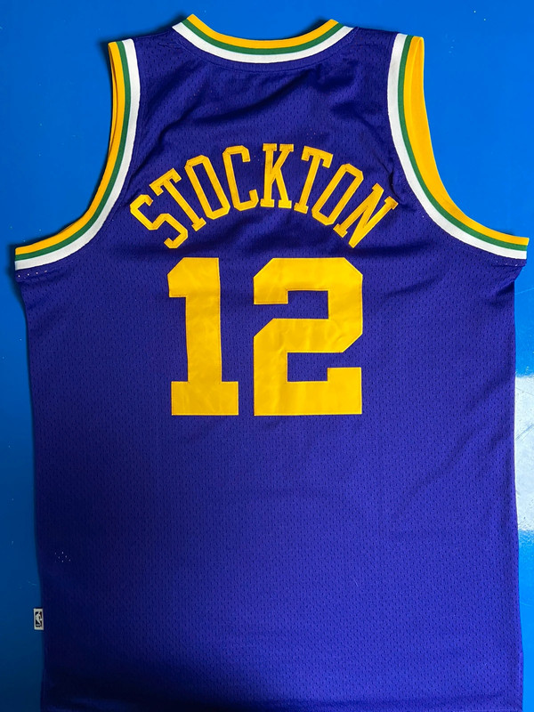 NBA Utah Jazz Adidas Alternate Home Jersey #12 John Stockton - Vinted