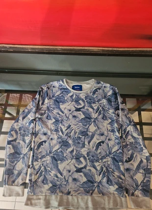 Sweat Jules motif fleuri bleu – Taille M, marca: Jules, estado: Bueno, tamaño: M, 10,00 €, 11,20 € Protección al comprador incluida