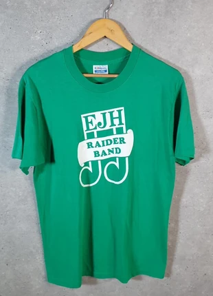 Vintage Hanes EJH Raider Band 90s USA Single Stitch T Shirt Men’s Large Green C8068, brand: Hanes, condition: Good, size: L, £14.99, £16.44 includes Buyer Protection Pro
