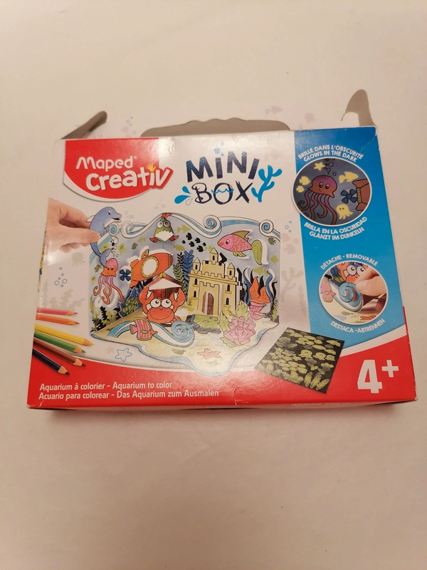 Mini Box Maped Creativ Acuario para Colorear