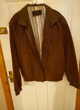Genuine leather jacket in excellent condition, brand: Montes, condition: Very good, size: XL, €30.00, €32.20 includes Buyer Protection