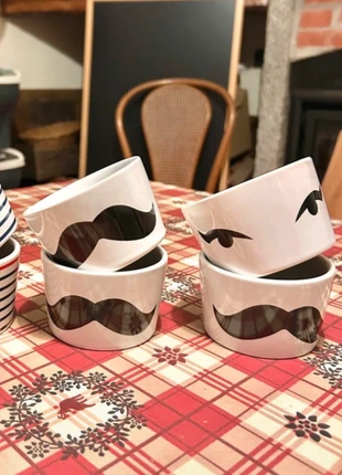 Set 4 ciotole seletti con cucchiaino in ceramica, marque: Seletti, état: Très bon état, 9,99 €, 11,19 € Protection acheteurs incluse