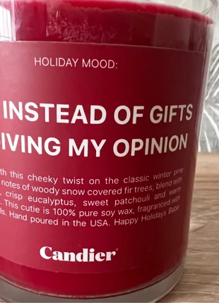 Scented Red Candle, brand: candier, condition: New with tags, £10.00, £11.20 includes Buyer Protection