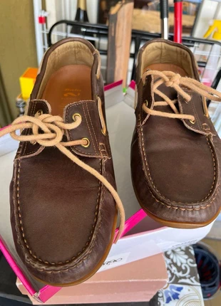 Scarpe uomo in pelle marrone Bata mocassini da barca taglia 40, marca: Bata, estado: Muito bom, tamanho: 40, €10.00, €11.20 inclui Proteção do Comprador