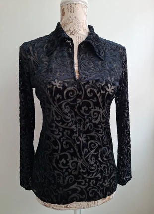 Maglia donna in velluto broccato damascato, marke: Vintage Dressing, zustand: Sehr gut, größe: M / 38 / 10, 15,00 €, 16,45 € inklusive Vinted-Käuferschutz