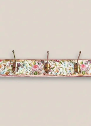 Perchero pared vintage Boho Floral, marca: Hecho a Mano, estado: Nuevo sin etiquetas, 12,00 €, 13,30 € Protección al comprador incluida