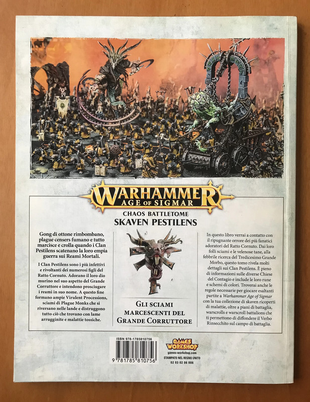 Warhammer Age of Sigmar Skaven Pestilens Chaos Battletome - Games Workshop - Italiano - 2016 2