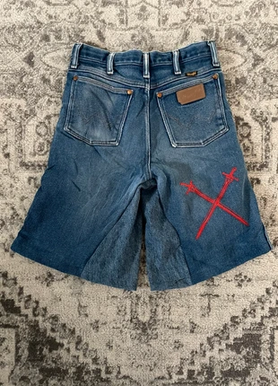 Jort short baggy large handmade style JNCO y2k brodé peinture hiphop, merk: JNCO, staat: Heel goed, maat: XS, € 40,00, € 42,70 inclusief Kopersbescherming Pro