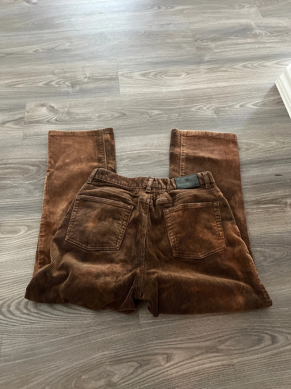 Brown Corduroy straight legged pants 4