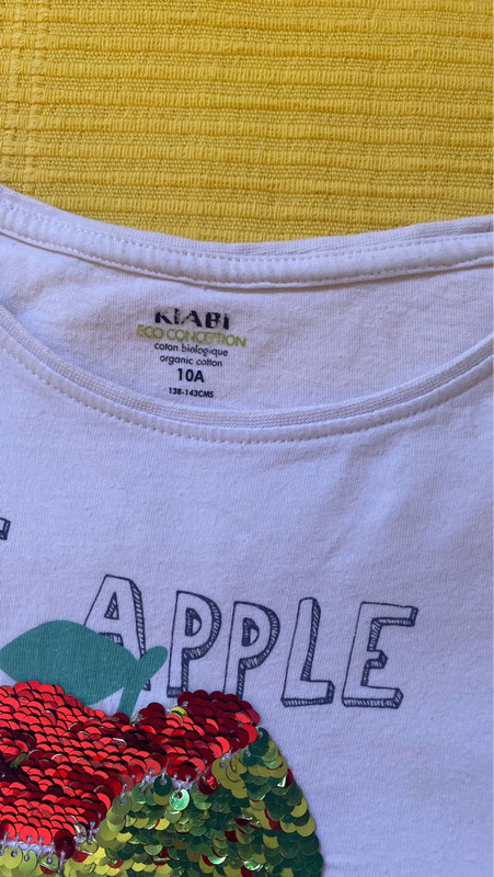 T shirt con paillettes reversibili sales