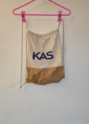 Bolsa de playa o mochila publicitaria vintage de KAS, marca: Vintage Dressing, estado: Muy bueno, 3,00 €, 3,85 € Protección al comprador incluida