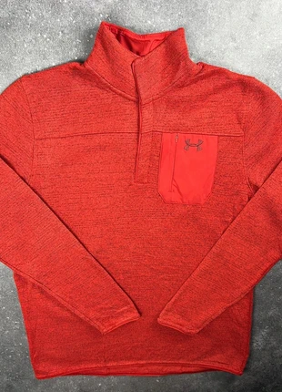 polaire Under Armour rouge logo brodé poche zippée - XL homme - polyester 2PL 33, brand: Under Armour, condition: Very good, size: XL, €27.00, €29.05 includes Buyer Protection Pro