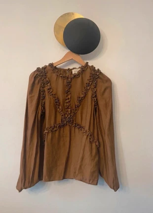 Blouse manches bouffantes Sezane, merk: Sézane, staat: Nieuw zonder prijskaartje, maat: XS / 34 / 6, € 35,00, € 37,45 inclusief Kopersbescherming
