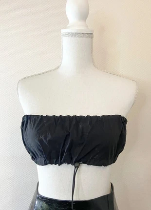 Black Fashion - Crop Top Sans Bretelles Avec Détails Élastiques - Noir - Taille M, marque: Black Fashion, état: Neuf avec étiquette, taille: M / 38 / 10, 7,50 €, 8,58 € Protection acheteurs (Pro) incluse