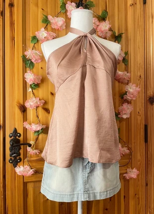 Halterneck Tie Back Top | Flowy Fit | Elegant Style | 351., marque: Vintage Chic, état: Neuf avec étiquette, taille: XL / 42 / 14, 13,50 €, 14,88 € Protection acheteurs incluse