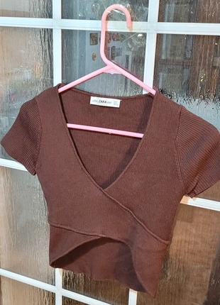 Top marrón Zara, marque: Zara, état: Très bon état, taille: S / 36 / 8, 5,00 €, 5,95 € Protection acheteurs incluse