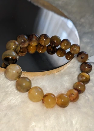 Natural Golden Pietersite bracelet, beads 11.2mm, brand: Crystal, condition: New with tags, £7.00, £8.05 includes Buyer Protection