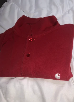 Polo carhartt rouge, merk: Carhartt, staat: Heel goed, maat: S, € 15,00, € 16,45 inclusief Kopersbescherming