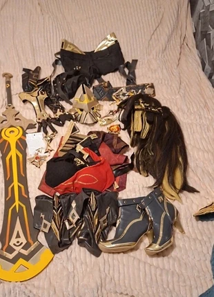 Cosplay Dehya Dokidoki SR complet S avec chaussure , armes , wig , oreilles , tenue, brand: DokiDoki, condition: New without tags, size: S / 36 / 8, €200.00, €210.70 includes Buyer Protection