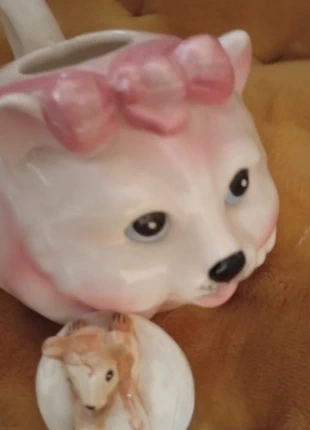 Jolie théière chat et son couvercle souris, marque: je ne sais pas, état: Très bon état, 4,00 €, 4,90 € Protection acheteurs incluse