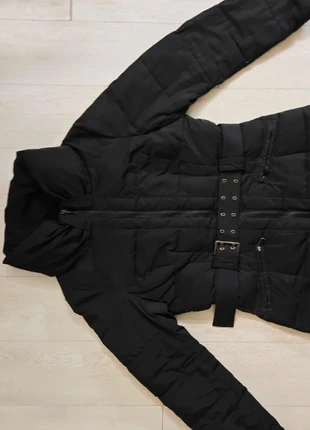 Manteau long noir Camaïeu – Taille ajustable avec ceinture, brand: Camaïeu, condition: Very good, size: L / 40 / 12, €15.00, €16.45 includes Buyer Protection