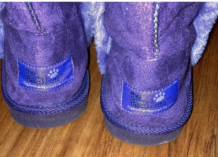 Women’s size 9 purple midcalf slip on boots 4