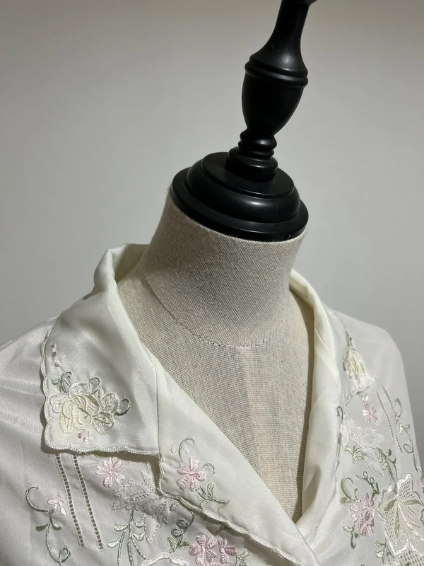 Chemise brodée vintage rose brand - photo numéro 3