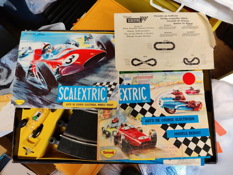 Vintage jouet circuit scalextric grand prix