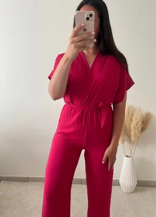 Combinaison rose taille élastique avec ceinture 🌸, marke: Boutique Parisienne, zustand: Sehr gut, größe: Einheitsgröße, 24,00 €, 25,90 € beinhaltet Vinted-Käuferschutz Pro