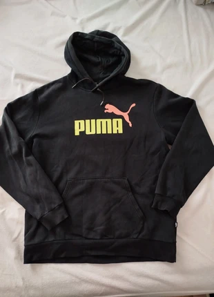 PUMA Black L Hoodie Neon Logo Pullover Gym Casual, marca: Puma, estado: Muy bueno, tamaño: L, 25,00 €, 26,95 € Protección al comprador incluida