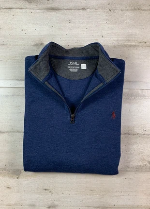 Pull Ralph Lauren 1/4 zip col camionneur marine 100% coton QR Code - Taille XXL, marque: Ralph Lauren, état: Très bon état, taille: XXL, 45,00 €, 47,95 € Protection acheteurs (Pro) incluse