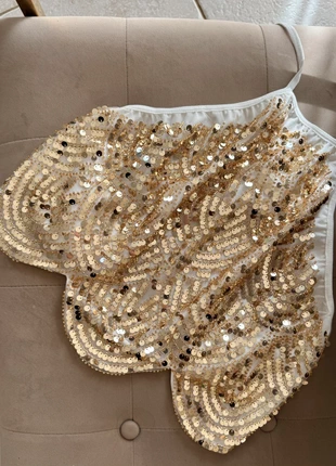 Top à sequins paillettes doré, marca: Boutique indépendante, estado: Nuevo sin etiquetas, tamaño: S / 36 / 8, 12,00 €, 13,30 € Protección al comprador incluida