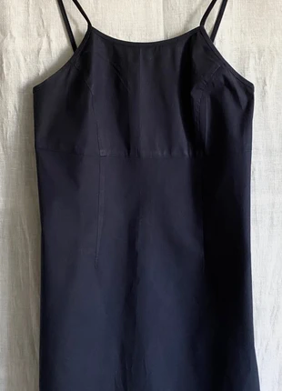 Robe courte ou tunique longue à fines bretelles en strech bleu marine HBowl taille 38 M, merk: HBowl, staat: Heel goed, maat: M / 38 / 10, € 8,00, € 9,10 inclusief Kopersbescherming Pro