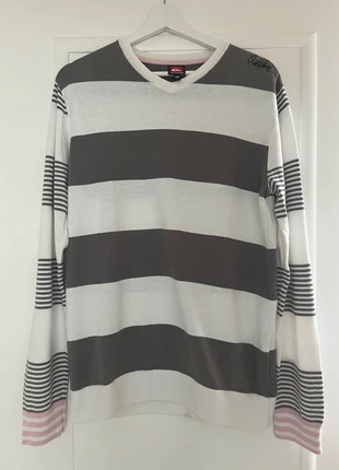 Pull rayures, marke: Quiksilver, zustand: Sehr gut, größe: M, 12,00 €, 13,30 € inklusive Vinted-Käuferschutz